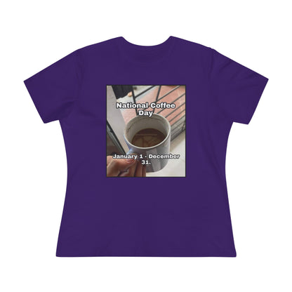 National Coffee Day Women's Short Sleeve Crewneck Tee