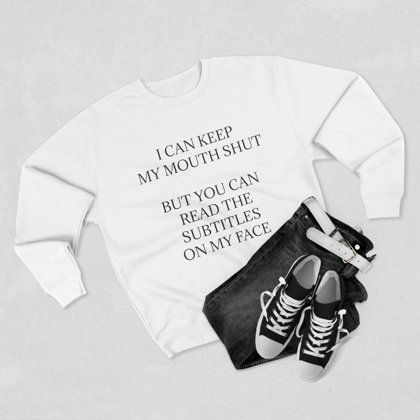 Subtitles Unisex Crewneck Sweatshirt
