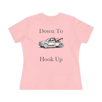 Down To Hook Up Women's Short Sleeve Crewneck Tee