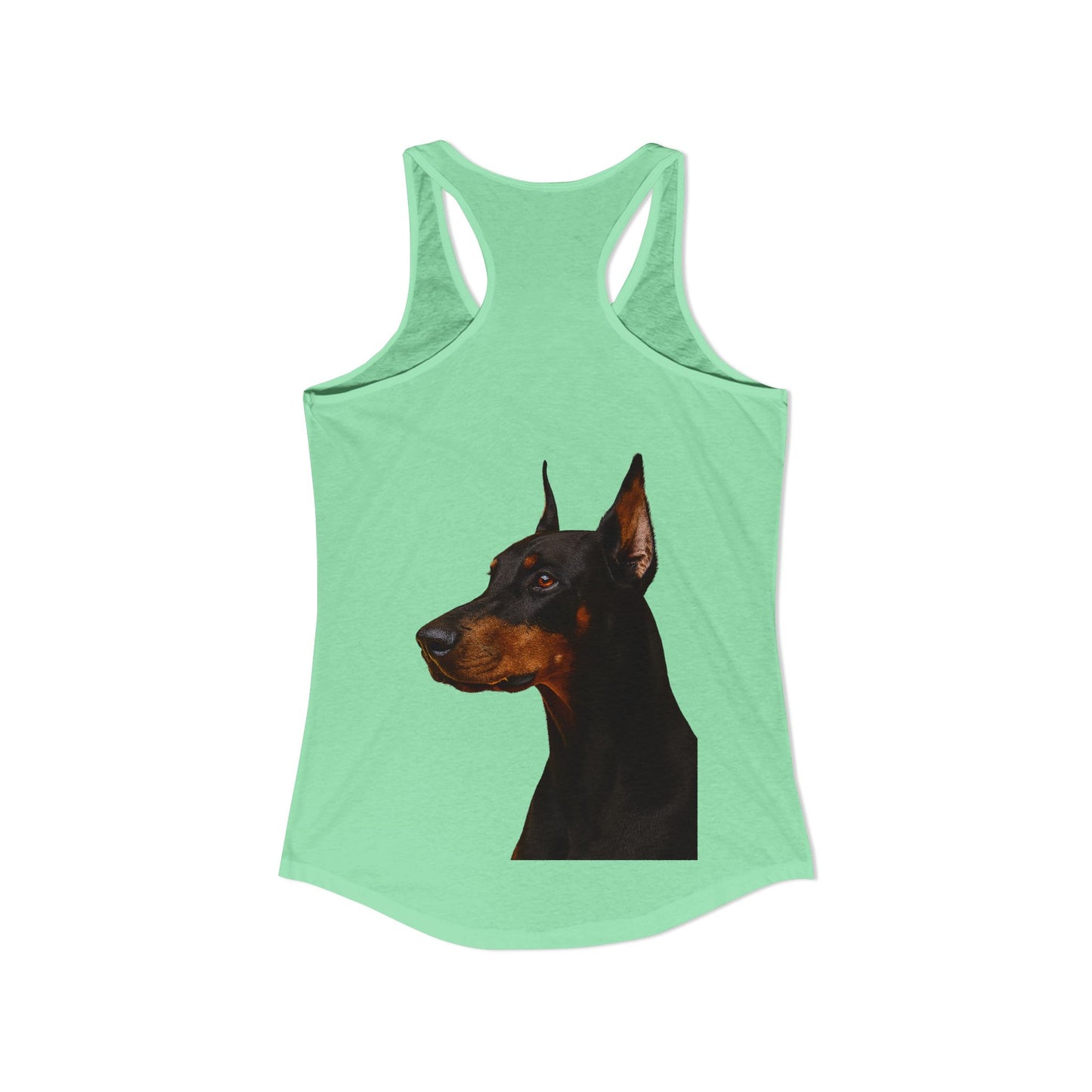 Doberman Head Women's Racerback Tank