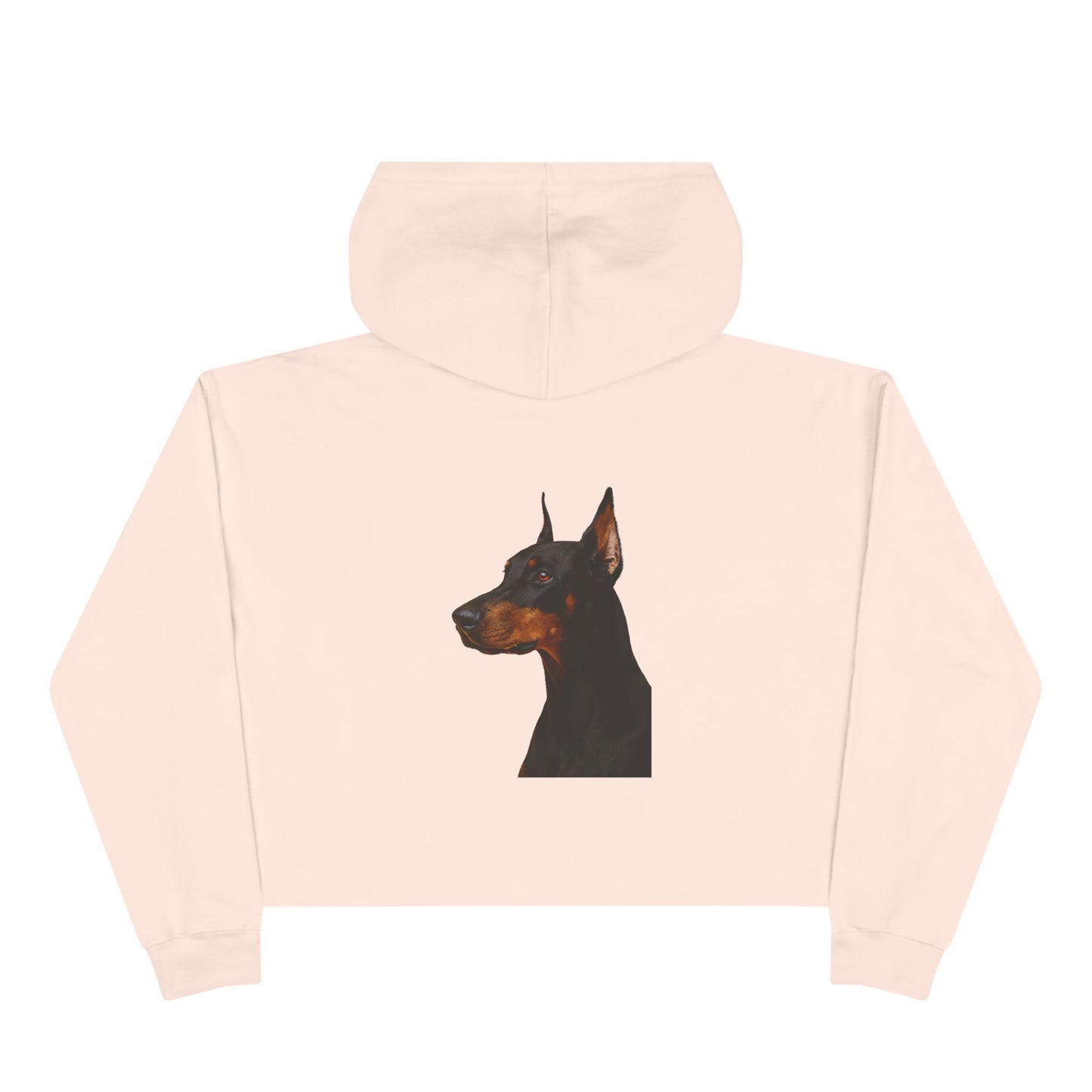 Doberman Head Women's Crop Hoodie