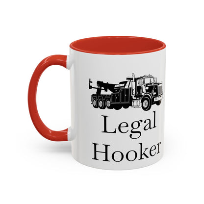Legal H**ker Heavy Tow Truck 2-Tone Coffee Mug