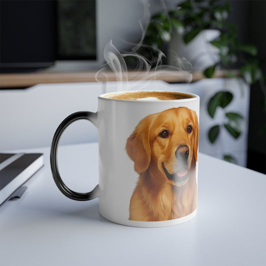 Golden Head Color Changing Mug