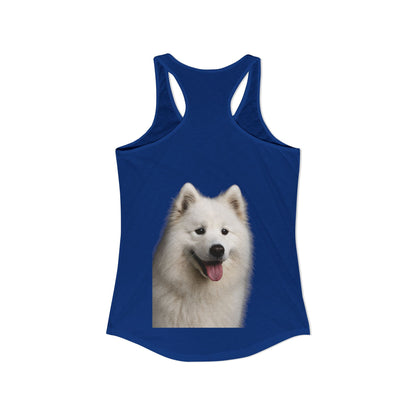 Samoyed Head Women's Racerback Tank
