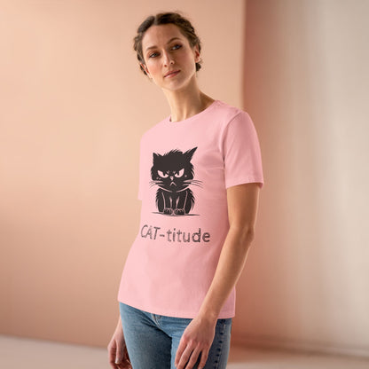 CAT-titude Women's Short Sleeve Crewneck Tee