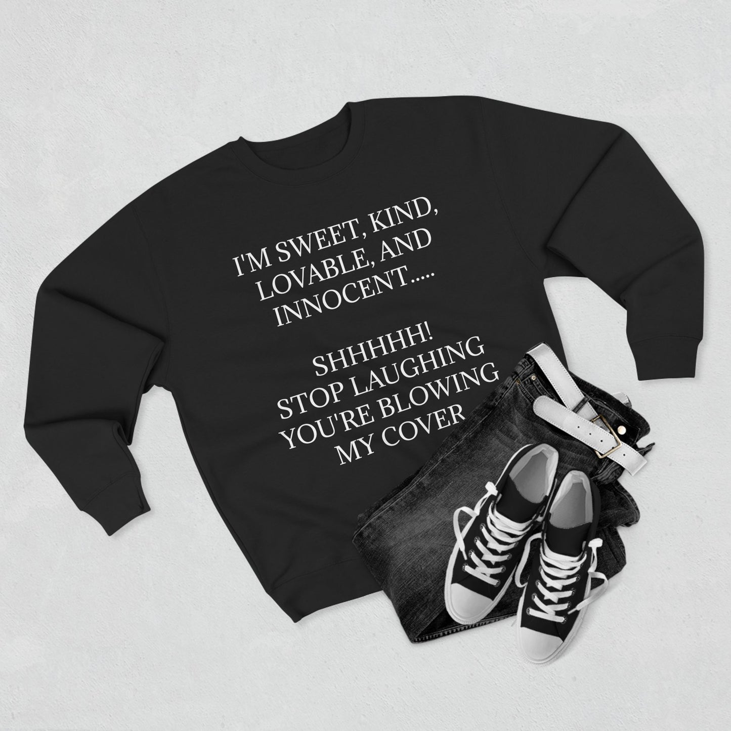 Blowing My Cover Unisex Crewneck Sweatshirt