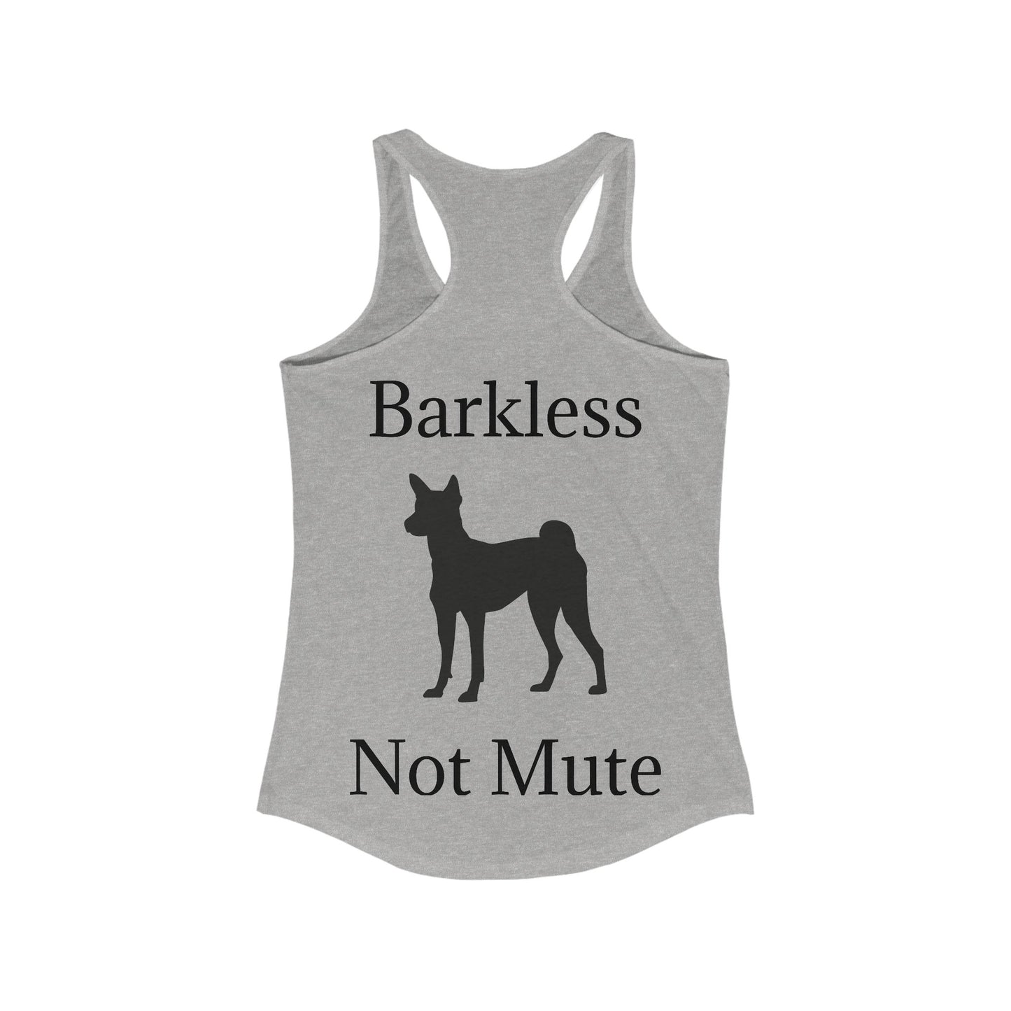 Barkless Not Mute Women's Racerback Tank