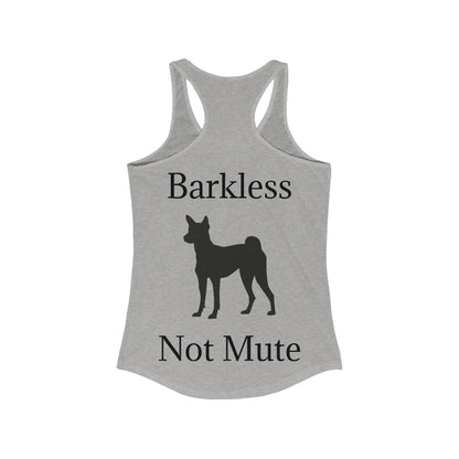 Barkless Not Mute Women's Racerback Tank