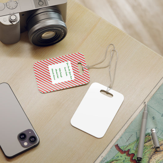 Your Own Secret Santa Luggage Tag
