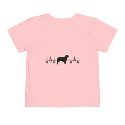 My Heart Beats For Aussies Toddler Unisex Short Sleeve Crewneck Tee