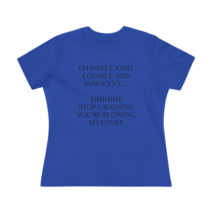 Blowing My Cover Women's Short Sleeve Crewneck Tee