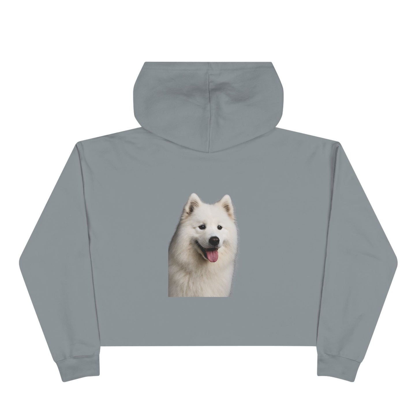 Samoyed Head Women's Crop Hoodie