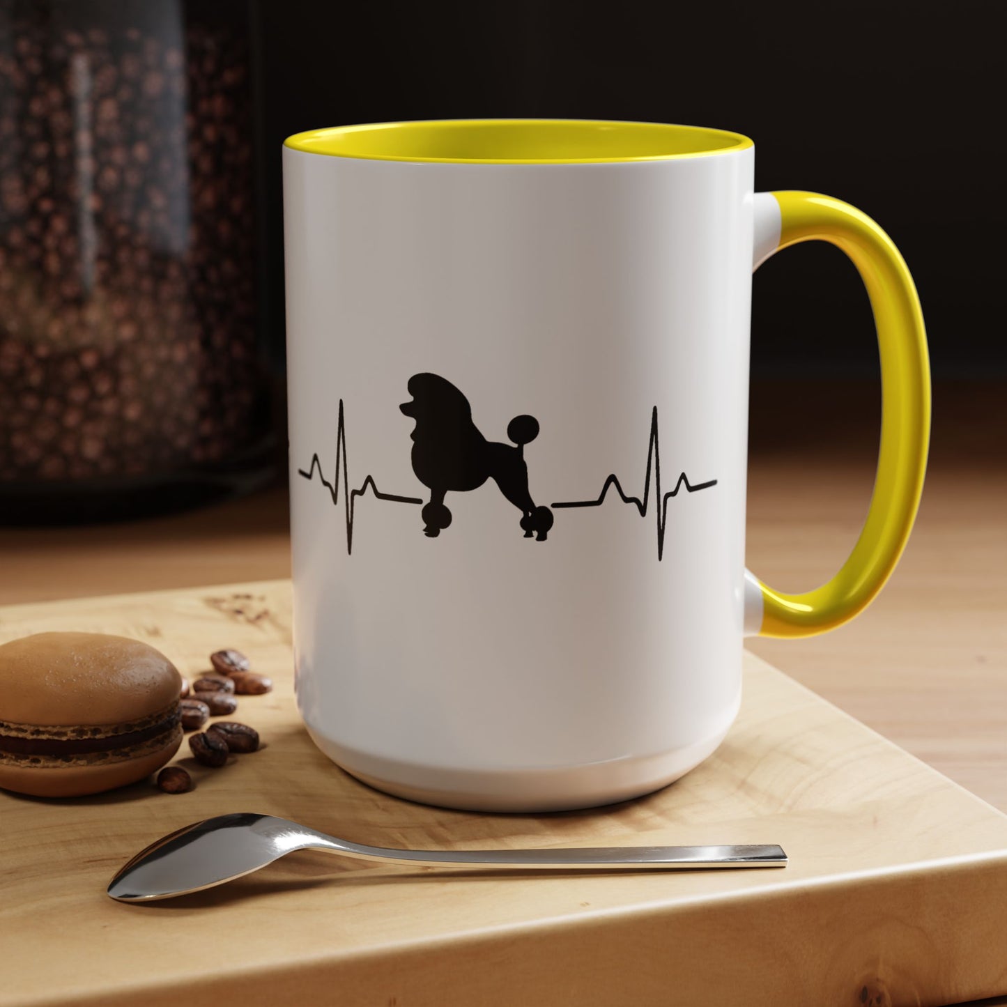 My Heart Beats For Poodles 2-Tone Coffee Mug