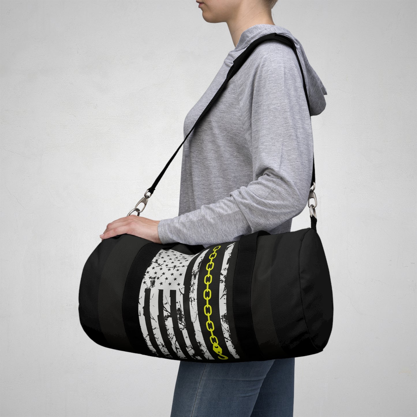 Thin Yellow Line Duffel Bag