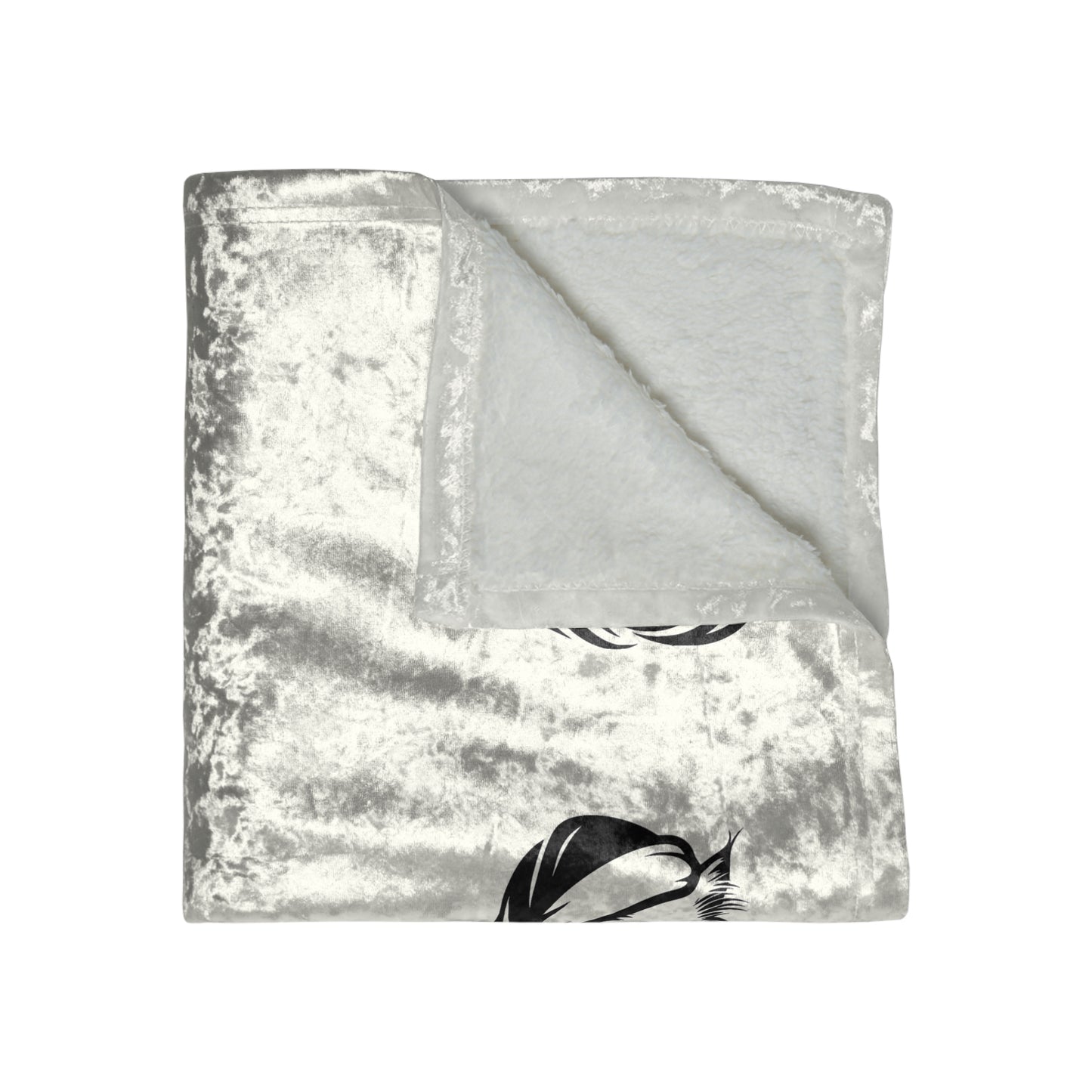 Santa Paws Cat Crushed Velvet Blanket