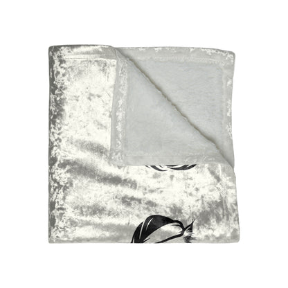 Santa Paws Cat Crushed Velvet Blanket