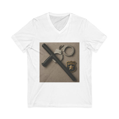 Law Enforcement Appreciation Unisex Short Sleeve V-Neck Tee