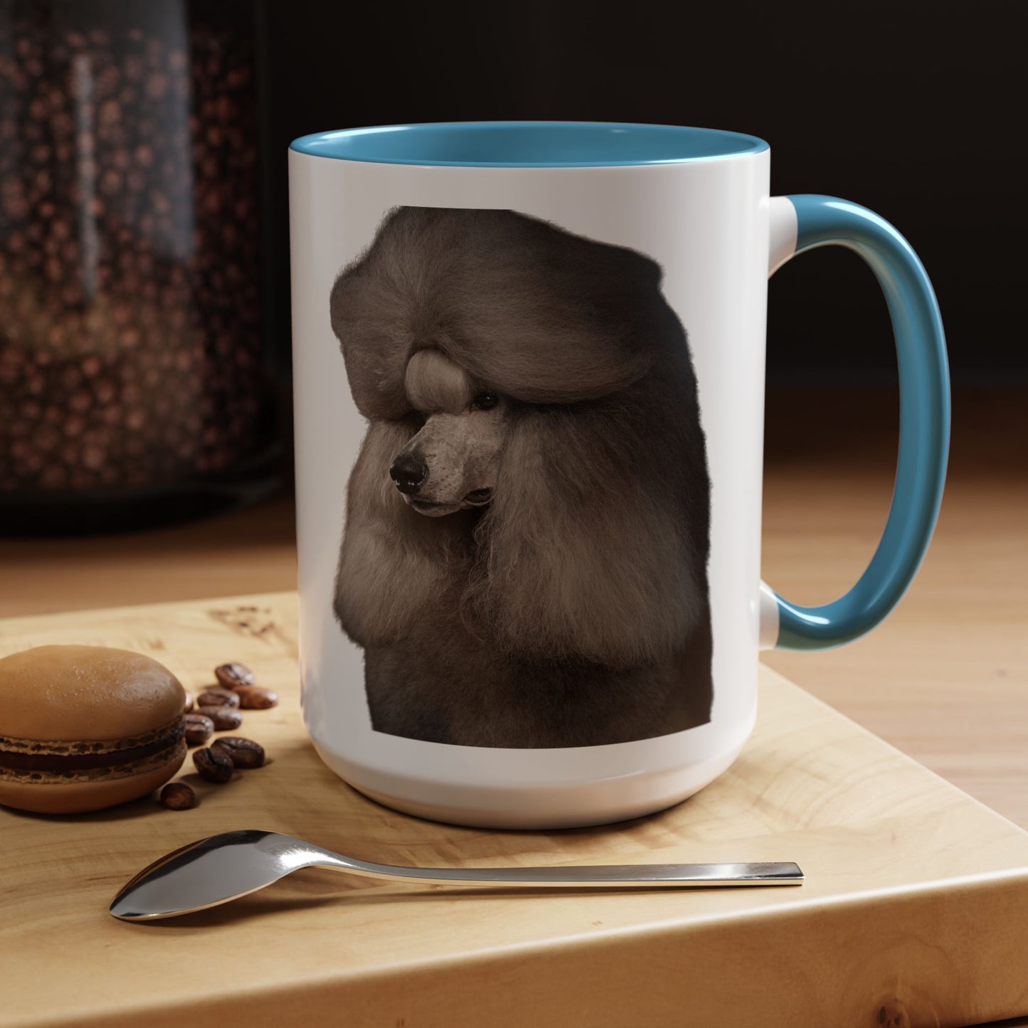 Poodle Head 2-Tone Coffee Mug