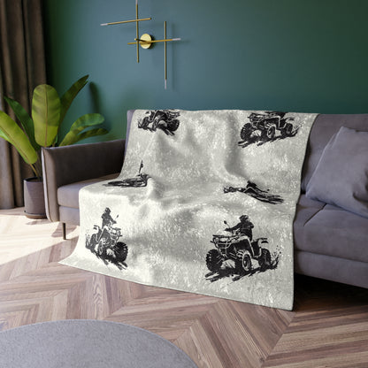 Slingin' Mud Quad Crushed Velvet Blanket