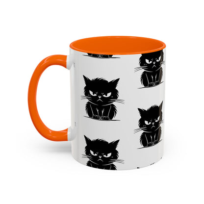 Angry Cat 2-Tone Coffee Mug
