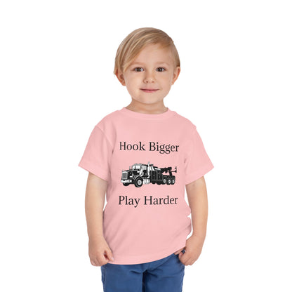 Hook Bigger Toddler Unisex Short Sleeve Crewneck Tee