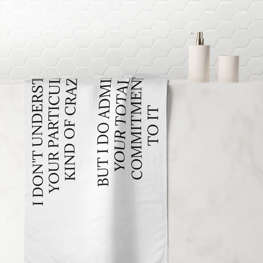 Kind Of Crazy Mink-Cotton  Beach Towel