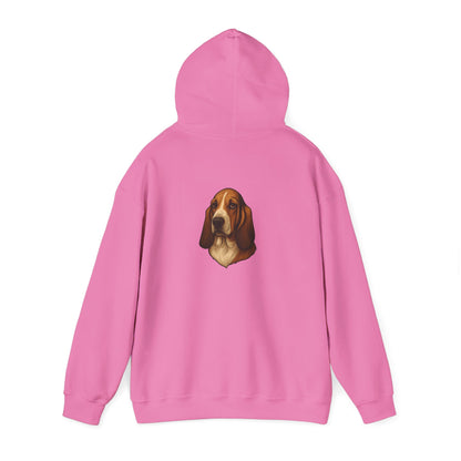 Basset Hound Head Unisex Hoodie