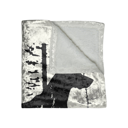 Guardian Of The Forest Crushed Velvet Blanket