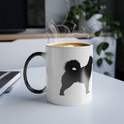 Malamute Silhouette Color Changing Mug