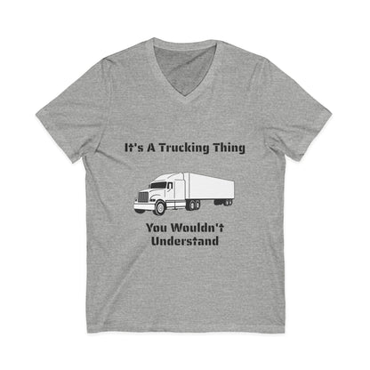 Trucking Thing Unisex Short Sleeve V-Neck Tee