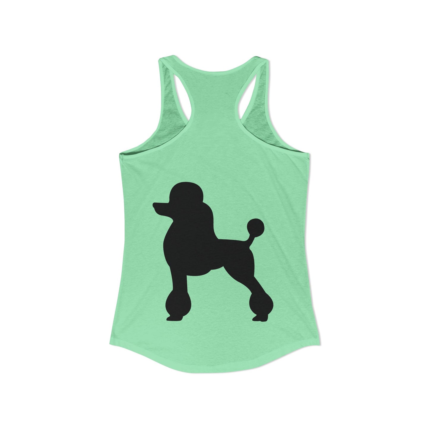 Poodle Silhouette Women's Racerback Tank