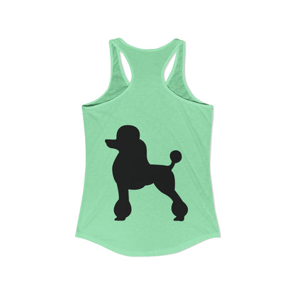 Poodle Silhouette Women's Racerback Tank