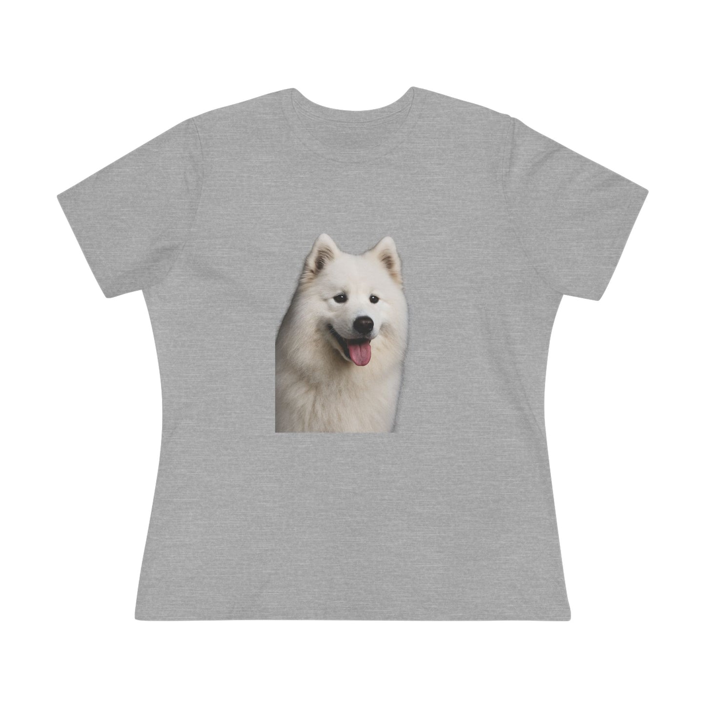 Samoyed Head Women's Short Sleeve Crewneck Tee