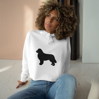 Newfie Silhouette Women's Crop Hoodie