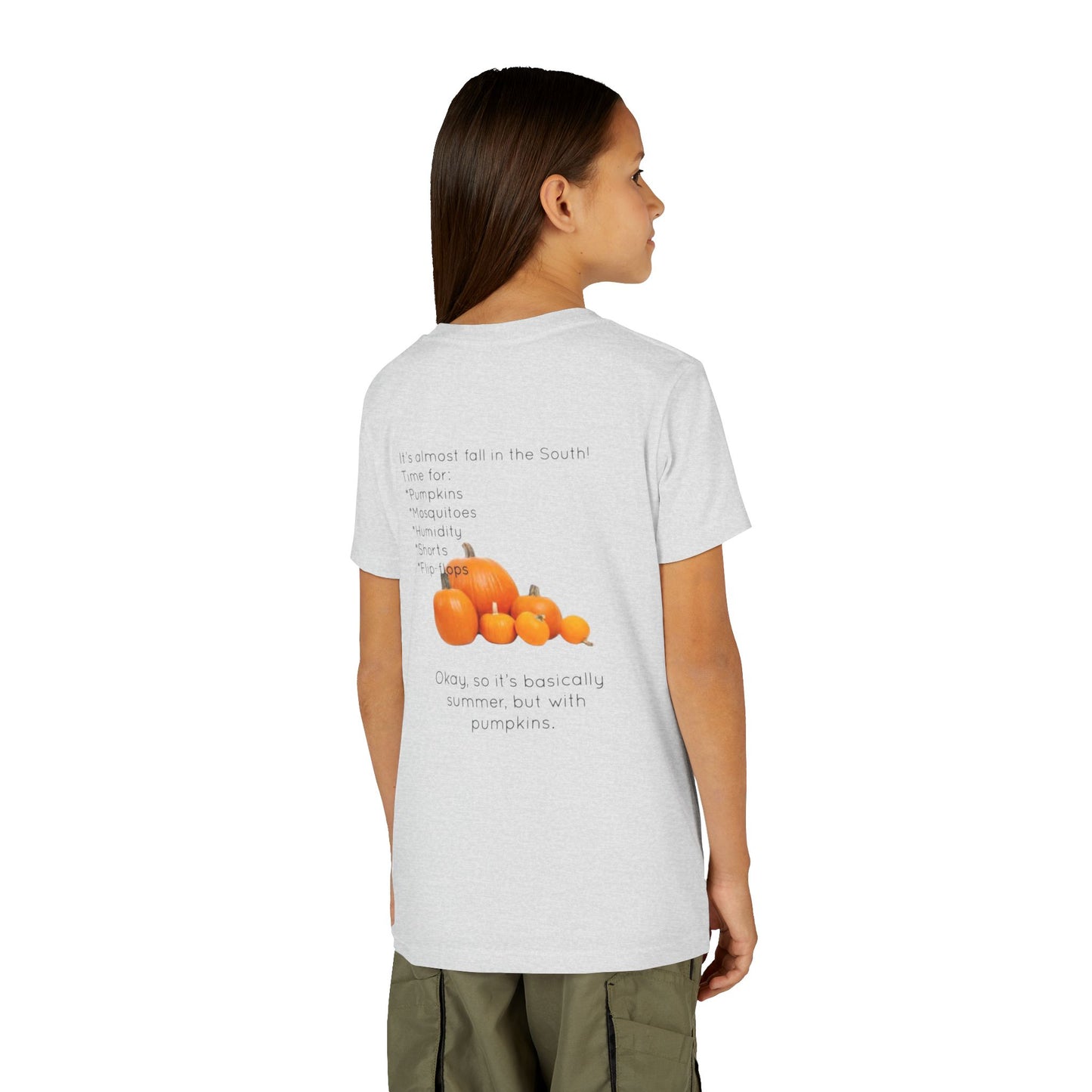 Fall In The South Youth Unisex Short Sleeve Crewneck Tee