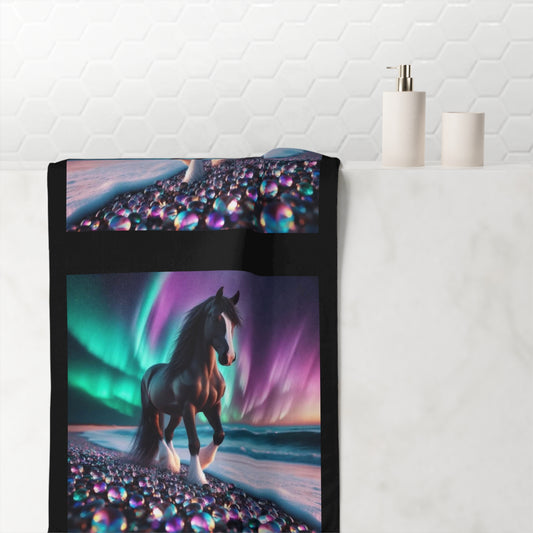 Midnight Magic Mink-Cotton  Beach Towel