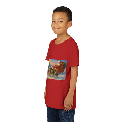 Dashing Through The Snow Youth Unisex Short Sleeve Crewneck Tee
