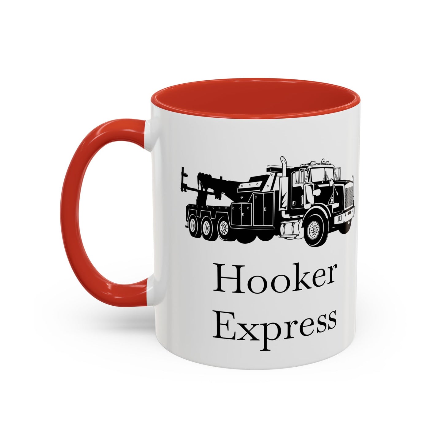 H**ker Express Heavy Tow Truck 2-Tone Coffee Mug