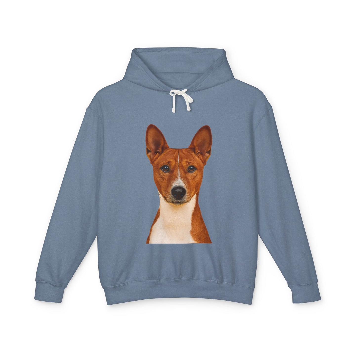 Basenji Head Unisex Lightweight Hoodie
