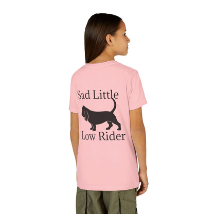 Sad Little Low Rider Youth Unisex Short Sleeve Crewneck Tee