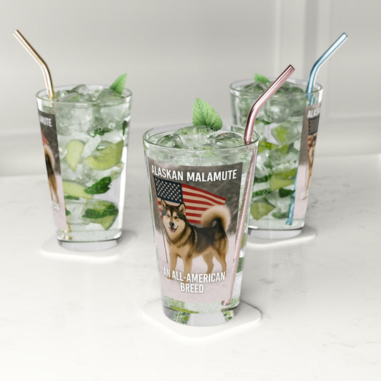 All-American Breed Drinking Glass