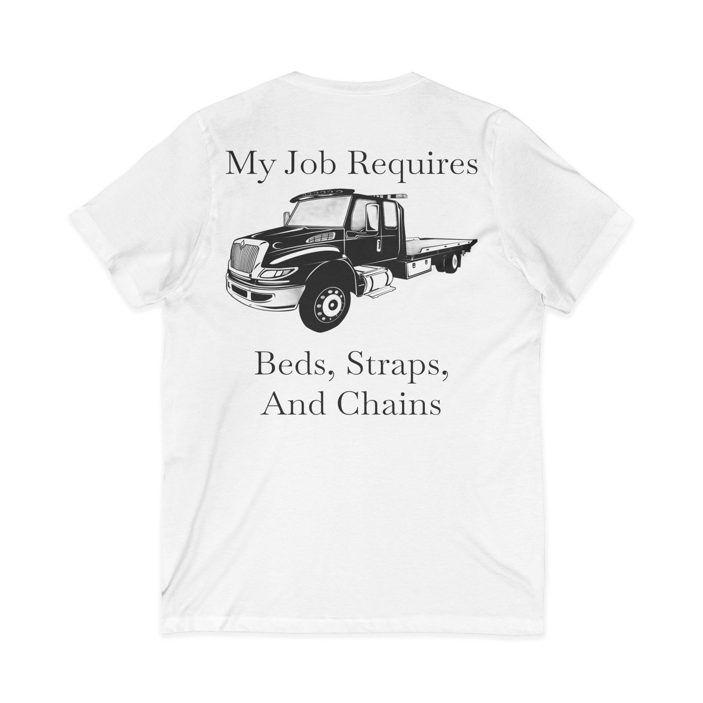 Beds, Straps, And Chains Unisex Short Sleeve V-Neck Tee