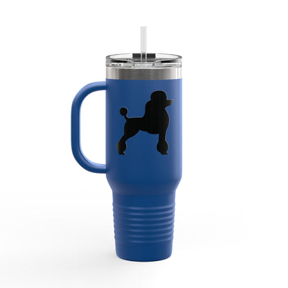 Poodle Silhouette Insulated Travel Mug
