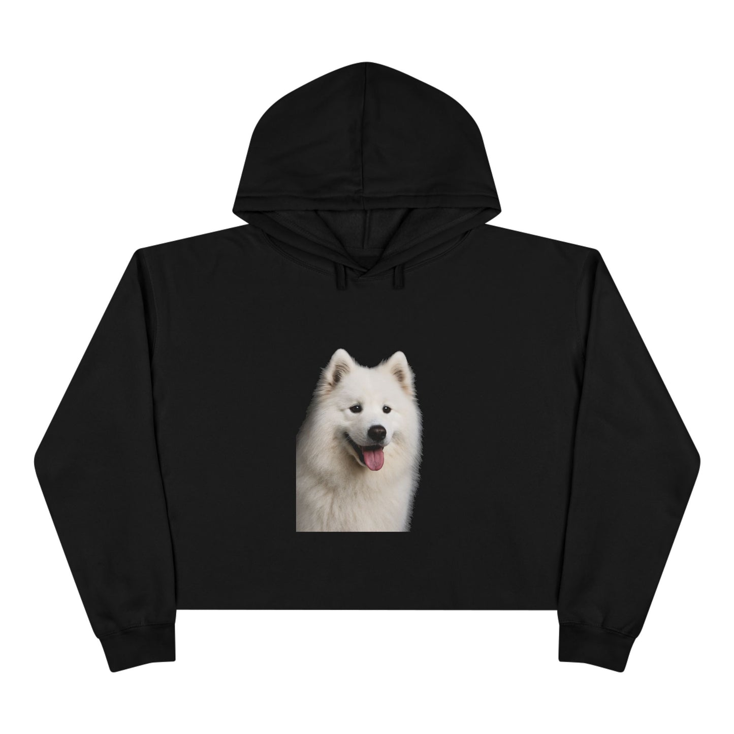 Samoyed Head Women's Crop Hoodie