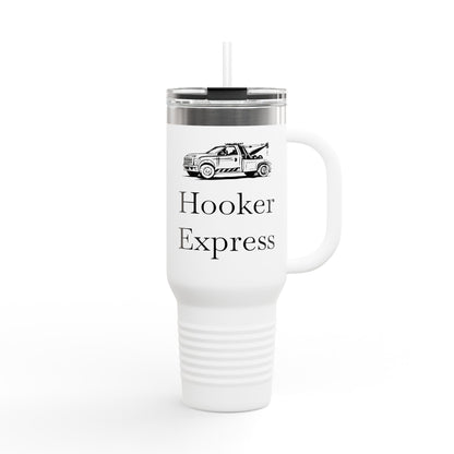 H**ker Express Wheel Lift Tow Truck Insulated Travel Mug
