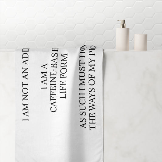Not An Addict Mink-Cotton  Beach Towel