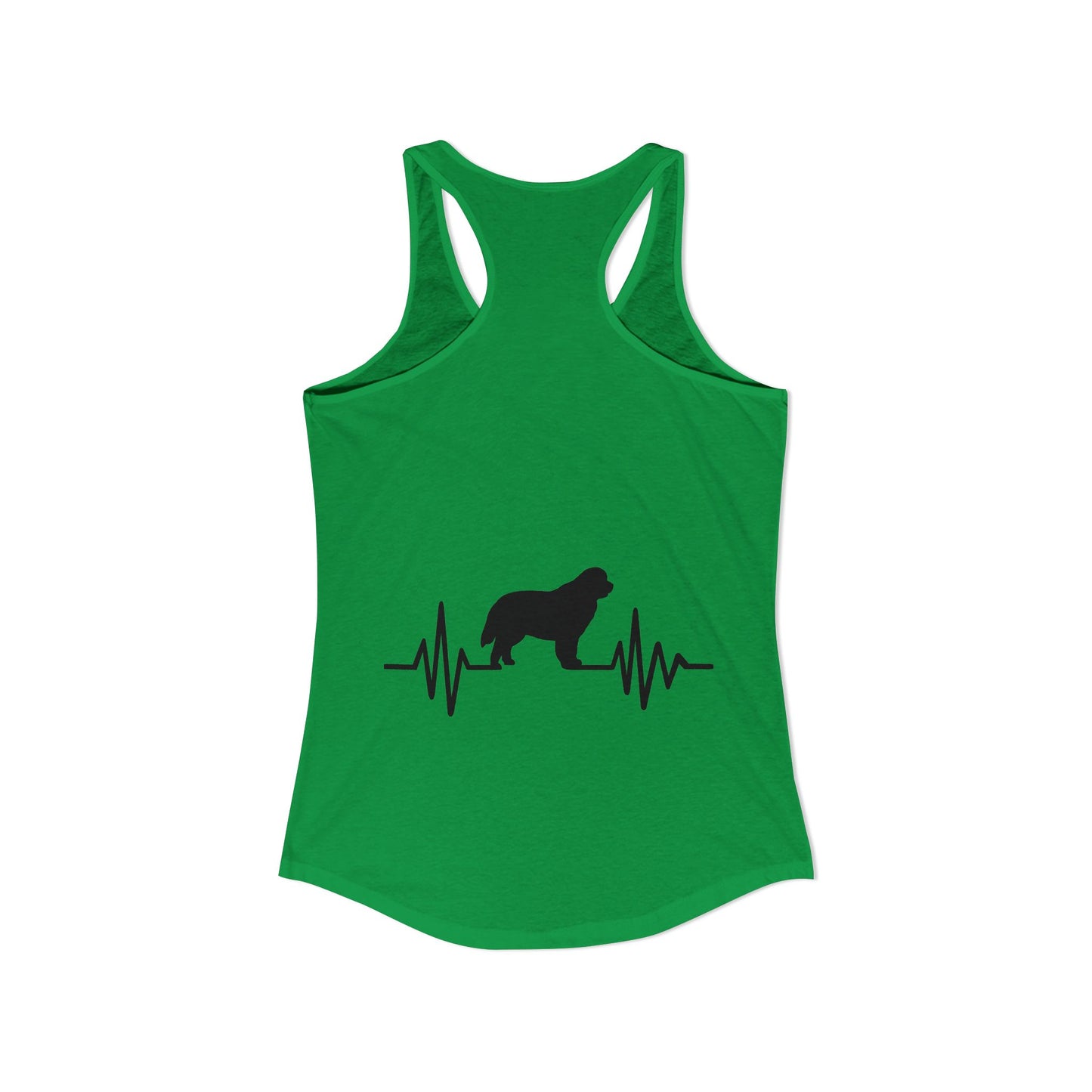 My Heart Beats For Newfies Women's Racerback Tank