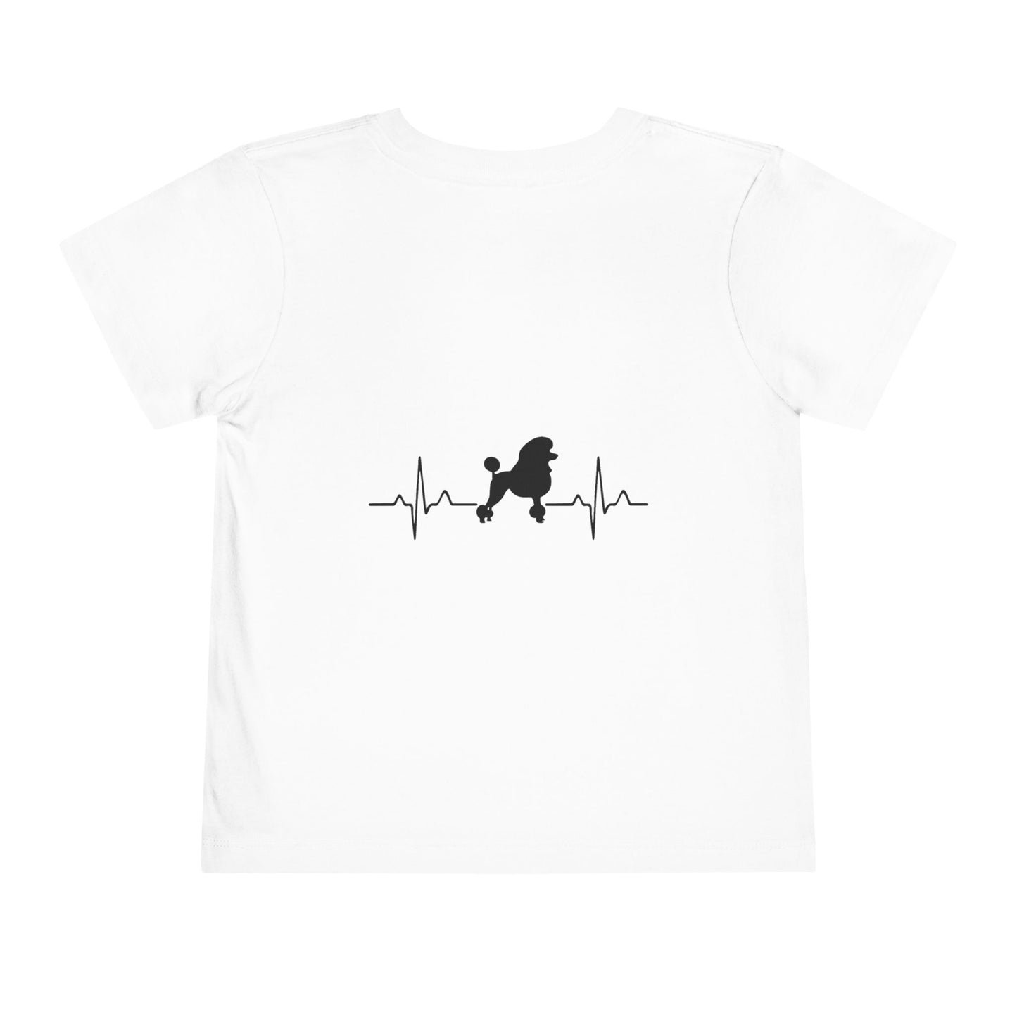 My Heart Beats For Poodles Toddler Unisex Short Sleeve Crewneck Tee