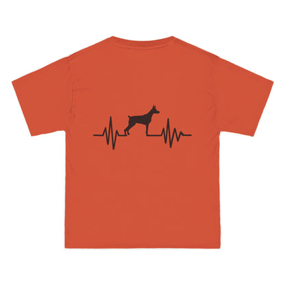 My Heart Beats For Dobermans Men's Short-Sleeve Crewneck Tee