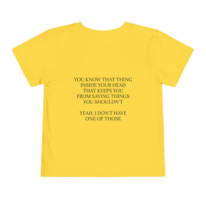 No Filter Toddler Unisex Short Sleeve Crewneck Tee